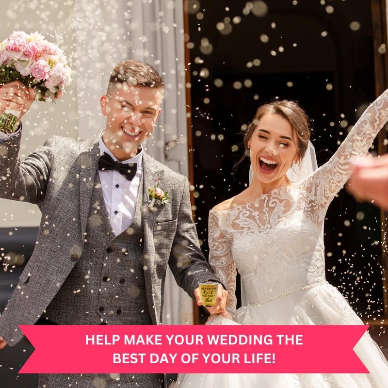 Cloverjoyed Disposable Plastic Wedding Shot Glasses, 200 Pack, 'We Tied the Knot Now Take a Shot' with Ring Design, Perfect for Weddings, Bridal Showers, Engagement Parties - Image 5